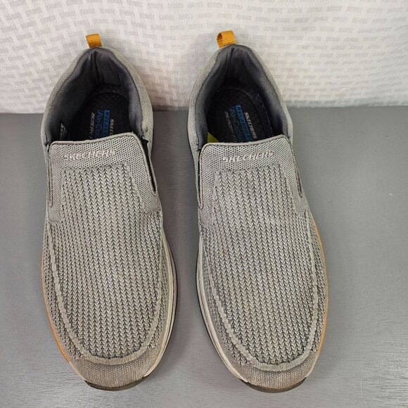 Skechers Men's Size 13 Grey Go Walk Air-Cooled Mesh Slip-On Loafers - Picture 2 of 11